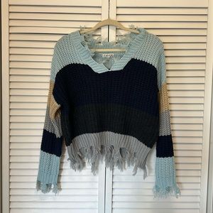 Women’s distressed sweater